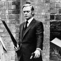 GET CARTER, from left: George Sewell, Michael Caine, Rosemarie Dunham, 1971